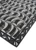 linear grey and black wool and viscose hand tufted Rug - FoldShot linear grey and black wool and viscose hand tufted Rug - FoldShot