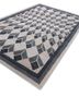 linear blue wool hand tufted Rug - FoldShot linear blue wool hand tufted Rug - FoldShot