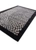 linear grey and black wool and viscose hand tufted Rug - FoldShot linear grey and black wool and viscose hand tufted Rug - FoldShot