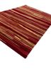 linear red and orange wool and viscose hand tufted Rug - FoldShot linear red and orange wool and viscose hand tufted Rug - FoldShot
