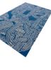 pathways blue wool and viscose hand tufted Rug - FoldShot pathways blue wool and viscose hand tufted Rug - FoldShot