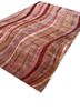 linear red and orange wool and viscose hand tufted Rug - FoldShot linear red and orange wool and viscose hand tufted Rug - FoldShot