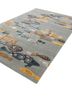 confetti blue wool and viscose hand tufted Rug - FoldShot confetti blue wool and viscose hand tufted Rug - FoldShot