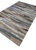 linear grey and black wool hand tufted Rug - FoldShot linear grey and black wool hand tufted Rug - FoldShot