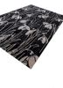 hacienda grey and black wool and viscose hand tufted Rug - FoldShot hacienda grey and black wool and viscose hand tufted Rug - FoldShot