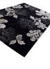hacienda grey and black wool and viscose hand tufted Rug - FoldShot hacienda grey and black wool and viscose hand tufted Rug - FoldShot