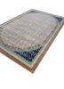 linear ivory wool and viscose hand tufted Rug - FoldShot linear ivory wool and viscose hand tufted Rug - FoldShot