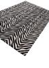 adrift grey and black wool hand tufted Rug - FoldShot