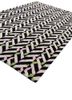adrift grey and black wool hand tufted Rug - FoldShot
