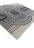 chroma grey and black wool hand tufted Rug - FoldShot chroma grey and black wool hand tufted Rug - FoldShot