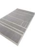 pathways grey and black wool hand tufted Rug - FoldShot