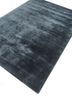 cera blue viscose hand tufted Rug - FoldShot