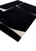 zig zag grey and black wool and viscose hand tufted Rug - FoldShot zig zag grey and black wool and viscose hand tufted Rug - FoldShot