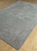 mythos grey and black wool and viscose hand tufted Rug - FoldShot
