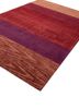 linear red and orange wool and viscose hand tufted Rug - FoldShot