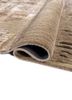 genesis beige and brown wool and viscose hand tufted Rug - FoldShot