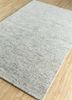 saga grey and black wool hand loom Rug - FoldShot
