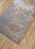 entropy grey and black wool and silk hand knotted Rug - FoldShot entropy grey and black wool and silk hand knotted Rug - FoldShot