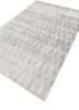 basis grey and black wool and bamboo silk hand loom Rug - FoldShot