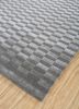 basis grey and black wool and viscose hand loom Rug - FoldShot basis grey and black wool and viscose hand loom Rug - FoldShot