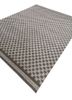 basis grey and black wool hand loom Rug - FoldShot