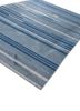 indusbar blue wool and viscose flat weaves Rug - FoldShot indusbar blue wool and viscose flat weaves Rug - FoldShot