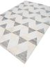 indusbar ivory wool and bamboo silk flat weaves Rug - FoldShot