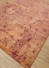 far east red and orange wool and silk hand knotted Rug - FoldShot