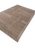 thyme beige and brown afghan wool hand knotted Rug - FoldShot thyme beige and brown afghan wool hand knotted Rug - FoldShot