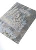 entropy grey and black wool and bamboo silk hand knotted Rug - FoldShot entropy grey and black wool and bamboo silk hand knotted Rug - FoldShot