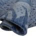 manchaha blue wool hand knotted Rug - FoldShot