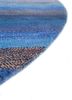 manchaha blue wool and bamboo silk hand knotted Rug - FoldShot