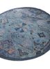 manchaha blue wool and bamboo silk hand knotted Rug - FoldShot
