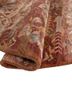 manchaha red and orange wool and bamboo silk hand knotted Rug - FoldShot