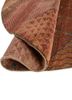 manchaha red and orange wool and bamboo silk hand knotted Rug - FoldShot