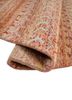 manchaha red and orange wool and bamboo silk hand knotted Rug - FoldShot