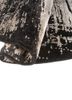 entropy grey and black wool and bamboo silk hand knotted Rug - FoldShot