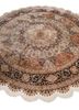 gulmarg green silk hand knotted Rug - FoldShot