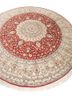 gulmarg red and orange silk hand knotted Rug - FoldShot gulmarg red and orange silk hand knotted Rug - FoldShot