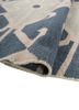 bedouin blue wool flat weaves Rug - FoldShot bedouin blue wool flat weaves Rug - FoldShot