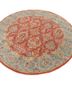 gulnar red and orange wool hand knotted Rug - FoldShot gulnar red and orange wool hand knotted Rug - FoldShot