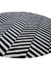 contour grey and black wool hand tufted Rug - FoldShot
