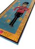 majnun blue wool and silk hand knotted Rug - FoldShot majnun blue wool and silk hand knotted Rug - FoldShot