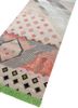 manchaha red and orange wool and bamboo silk hand knotted Rug - FoldShot