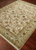 aurora ivory wool and silk hand knotted Rug - FoldShot aurora ivory wool and silk hand knotted Rug - FoldShot