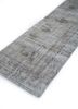vintage grey and black wool hand knotted Rug - FoldShot