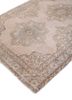 vintage beige and brown wool hand knotted Rug - FoldShot
