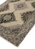 vintage beige and brown wool hand knotted Rug - FoldShot vintage beige and brown wool hand knotted Rug - FoldShot