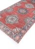 vintage red and orange wool hand knotted Rug - FoldShot