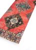 vintage red and orange wool hand knotted Rug - FoldShot